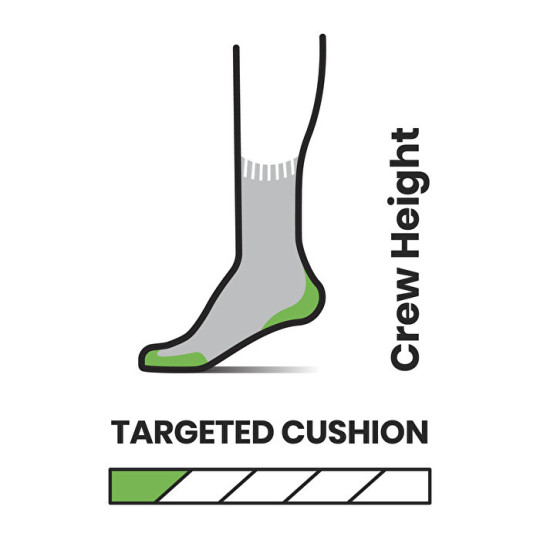 W Hike Targeted Cushion Mid Crew