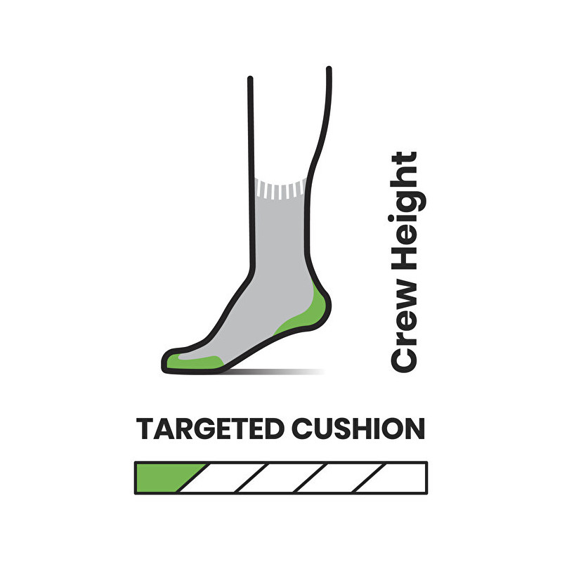 W Hike Targeted Cushion Mid Crew