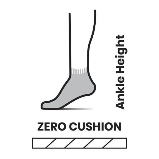 W Run Zero Cushion, Ankle