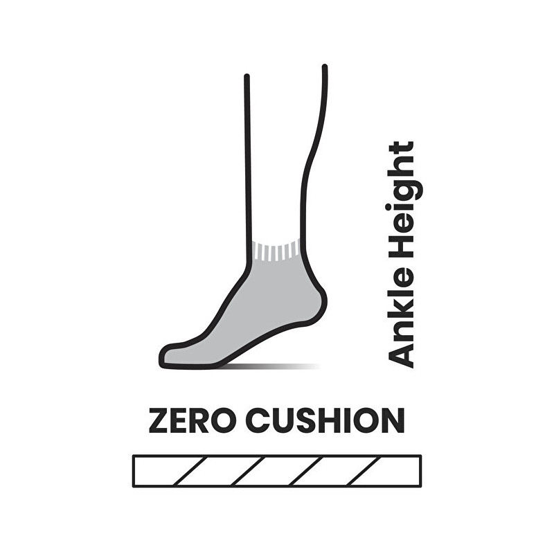 W Run Zero Cushion, Ankle